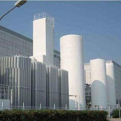 Tangki penyimpanan kriogenik vertikal 1000L-5000L untuk oksigen cair nitrogen