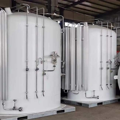 2.5Mpa Mikro Tangki Massal Nitrogen Cair 1000-7500L Penyimpanan Oksigen Kriogenik