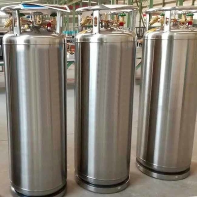 LNG 175 Liter Cryogenic Dewar Cylinder 1.4MPa Bangunan Tekanan Tangki Nitrogen Cair