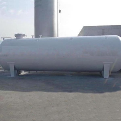 Di atas tanah 10ton Propana Tangki Penyimpanan Gas Minyak Bumi 1.6mpa