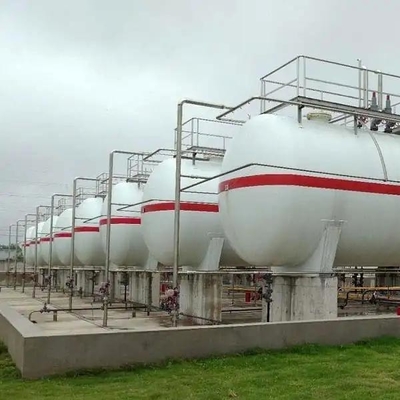 80cbm 100cbm LPG Tangki Peluru Gas Cair Propana Gas 60m3 40m3 50m3
