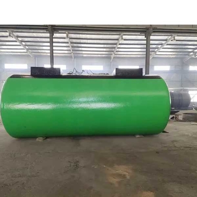 Tangki Penyimpanan Minyak Bahan Bakar Baja Fiberglass 30000-50000L Lapisan Ganda Industri