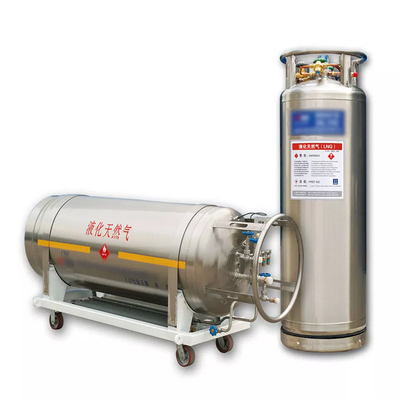 Liquid Nitrogen Cryogenic Dewar Cylinder Wadah Kriogenik Bertekanan Sendiri
