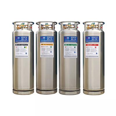 Liquid Nitrogen Cryogenic Dewar Cylinder Wadah Kriogenik Bertekanan Sendiri