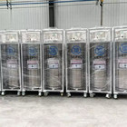 Oksigen Cair Nitrogen Argon CO2 Penyimpanan Silinder Gas Kriogenik 1,37 MPa