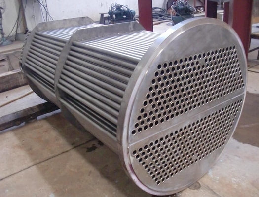 Tembaga Coil Tube Heat Exchanger Titanium Vertikal Immersion Heat Exchanger