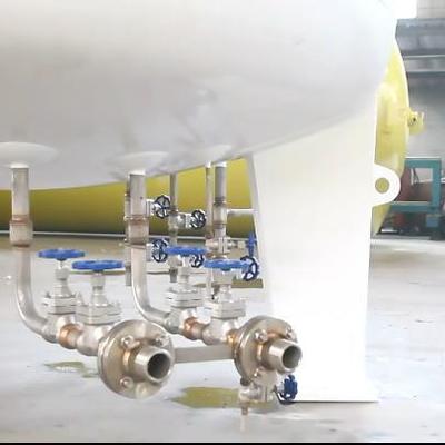 Tangki penyimpanan cairan kriogenik 30 m3 8 bar untuk LN2