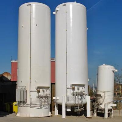 50000L Vertikal Cryogenic Liquid Nitrogen Storage Tank 304/316 Baja tahan karat