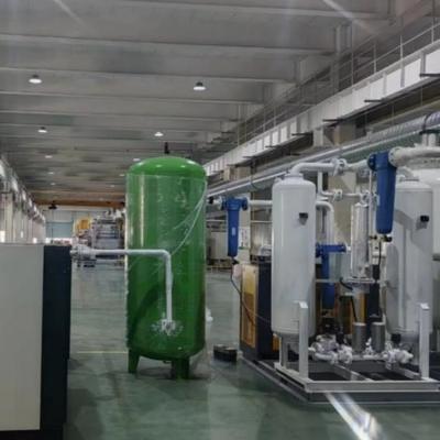 Generator Nitrogen PSA Produksi Kaca 90nm3/Jam Kemurnian Tinggi 99.999% dengan Titik Embun ≤-40℃