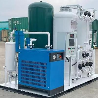 Generator oksigen PSA khusus rumah sakit dengan sistem kontrol PLC dan konstruksi baja tahan karat untuk pasokan oksigen medis