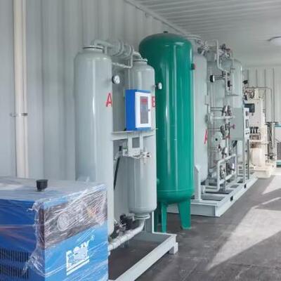15 KW PSA Oxygen Generator untuk aplikasi pengolahan makanan dengan kemurnian 90% Generator gas oksigen industri