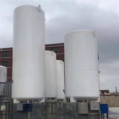 150m3 Tangki Penyimpanan Kriogenik Vakum Lapisan Ganda Vertikal, Tangki Penampung Nitrogen Cair 2m3