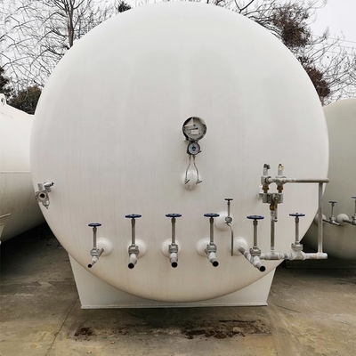 Tangki Penyimpanan Kriogenik Nitrogen Cair Vertikal 20C 16 Bar