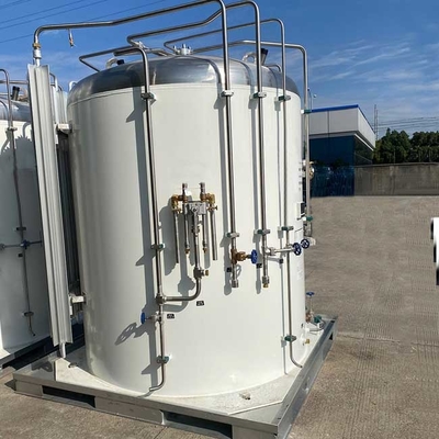 Tangki Nitrogen Microbulk Stainless Steel Cryogenic 3.4mpa Mikro Massal 5m3