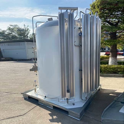 1-5m3 Tangki Mikro Bulk Cair O2 Cryogenic Stainless Steel