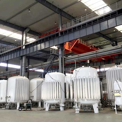 16bar Tangki Massal Mikro Nitrogen 5000 Liter Tangki Penyimpanan CO2 Massal Vakum Tinggi
