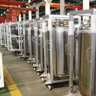 LN2 Dewar Gas Cylinder 195L 2.3MPA Tangki Nitrogen Cair Tekanan Tinggi