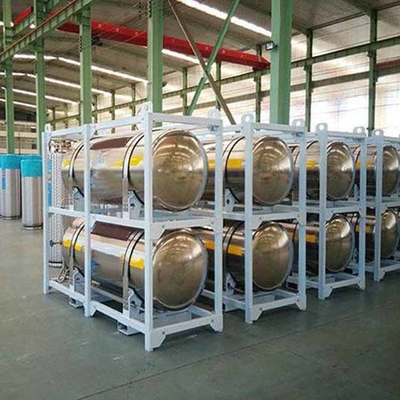 Tangki Nitrogen Cair Tekanan Tinggi 195 Liter Stainless Steel, Silinder Dewar O2 Cair