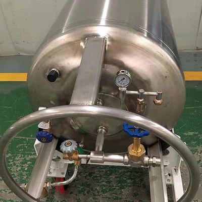 164-500L Tangki Nitrogen Cair Tekanan Bangunan Dewar 210 Liter