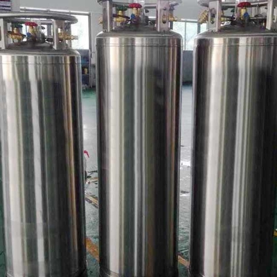 200L Tangki Nitrogen Cair Tekanan Rendah 300 Liter Katup Bangunan Dapat Diangkut
