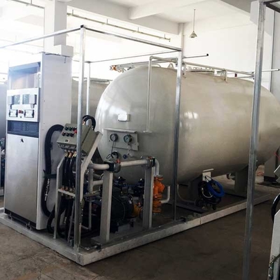 10m3 Stasiun Pengisian Gas LP Otomatis Q345R 220 Volts Skid Mounted