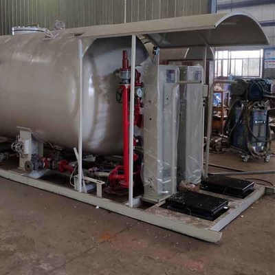 Stasiun Pengisian Gas LPG 10m3 Portabel Stasiun Pengisian Bahan Bakar LPG 12m3