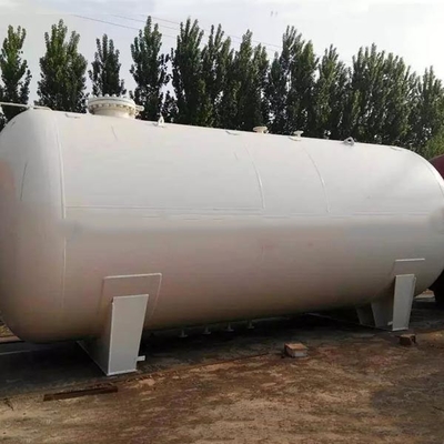 Di atas tanah 10ton Propana Tangki Penyimpanan Gas Minyak Bumi 1.6mpa