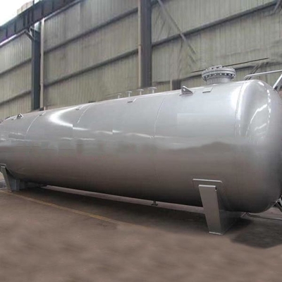 100cbm 1.6 bar Tangki Bahan Bakar Minyak Cair 1.77mpa LPG Massal
