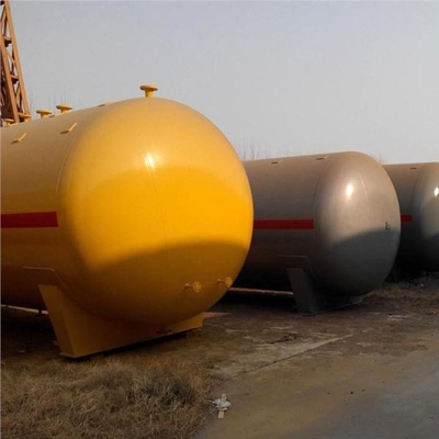 Tangki Penyimpanan Baja Karbon LPG Anti Korosi Di Atas Tanah Mounded