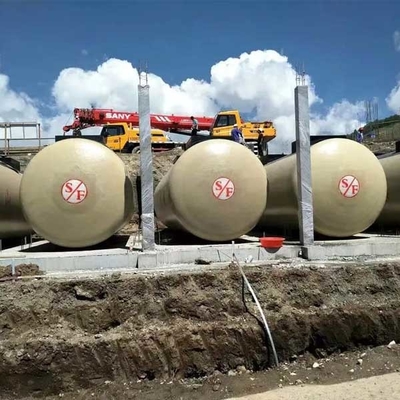 Tangki Penyimpanan 30cbm Di Industri Minyak Dan Gas 60000 Liter SF Bawah Tanah