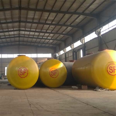 Tangki Penyimpanan Bahan Bakar Minyak 5000L 1.77mpa SF Dinding Ganda Q345R Diesel