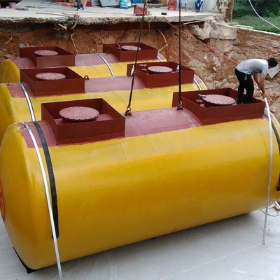 Tangki Penyimpanan Minyak Industri Vertikal 0,1 MPa FRP Steel