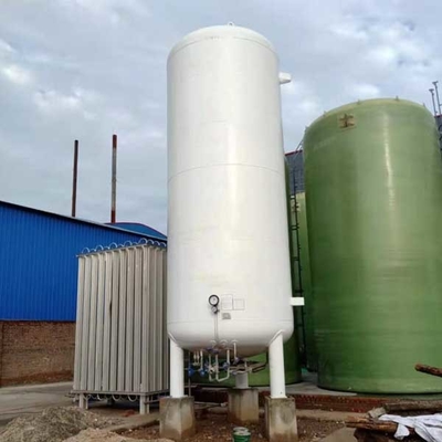 Tangki Penyimpanan Kriogenik 30m3 CO2 ISO 21.6 Bar Tipe Vertikal