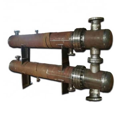7.5kw Double Tube Sheet Heat Exchanger 0.8-2.0mm Steam Condenser
