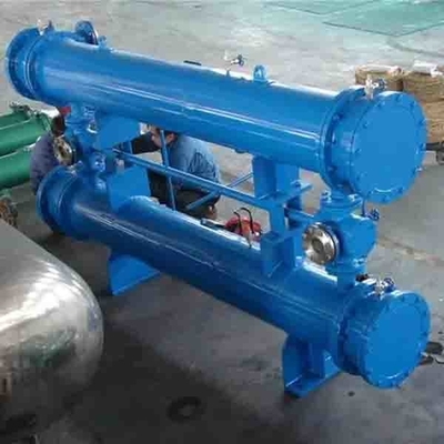 900 Derajat Shell Tube Heat Exchanger 50C Aluminium Chiller