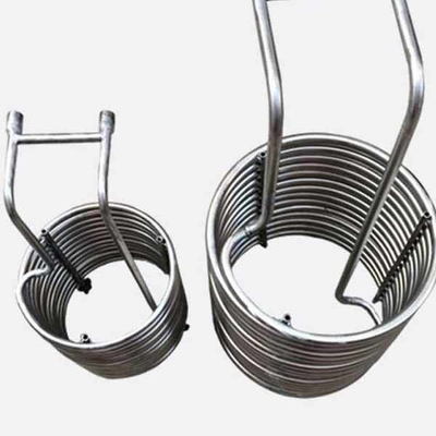 200 Derajat Penukar Panas Stainless Steel Coil 0.4mpa 0.5mpa