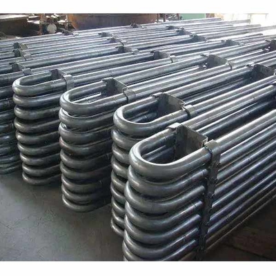 SS304 Coil Tube Heat Exchanger 50kw Anti Korosi Bersirip