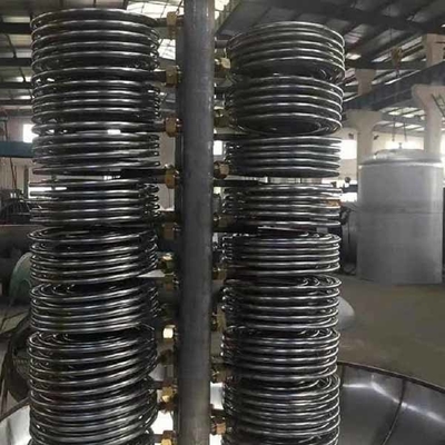 Penukar Panas Coil Bersirip Baja Tembaga 200v 1.6MPa
